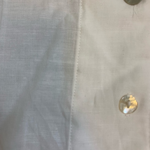 C’EST MOI Boxy Fit Button Down Blouse Ivory One Size  (XS-Large) - Picture 9 of 12